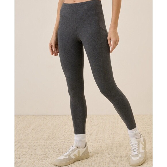 Pact On The Go-To Legging Womens Plus Size 2XL Heather Charcoal Organic Cotton - Picture 1 of 14